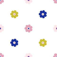 Seamless vector floral pattern. Stylish background for design, fabric, textile etc.
