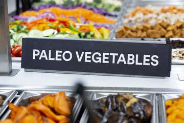 Fresh Sliced Vegetables to create your own salad