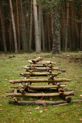 Make fire in a camp