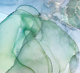 Alcohol Ink Painting. Art Effect Abstract Wall.