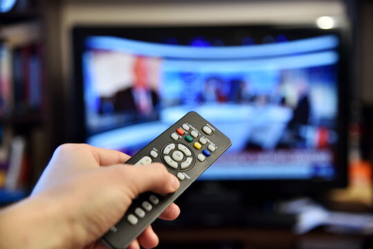 Remote controller with TV screen and news chanel.