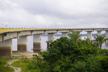 Fototapeta na wymiar Bridge Rio Negro, Manaus - Iranduba, Amazonas, Brazil 