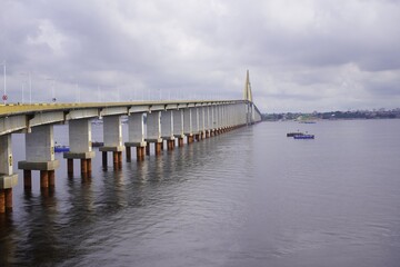 Bridge Rio Negro, Manaus - Iranduba, Amazonas, Brazil 