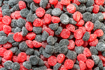 raspberries and blueberries