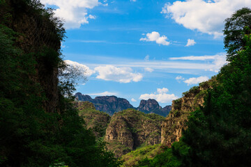 Beijing mountain bairui valley and gushan valley