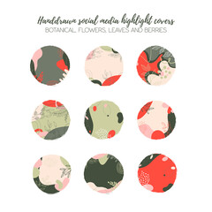 Highlights Stories Covers. Highlights icons. Social network highlight stories icons. Business icons. Social media. Vector illustration