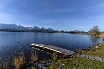 Naklejka premium Hopfensee im Winter
