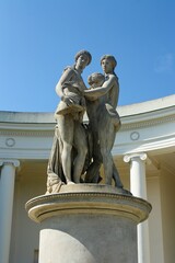 Statue of Three Graces in south Moravia in the Czech republic