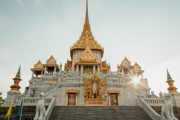 Wat Traimit is the home to a 5.5 tonnes of pure gold Buddha sculpture. Bangkok, Thailand