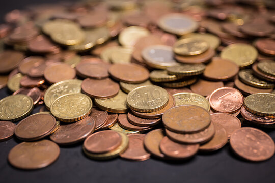 Tas de centimes d'Euro