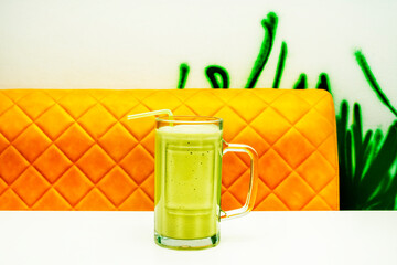 The best idea is to start the day with a refreshing avocado and almond milk smoothie