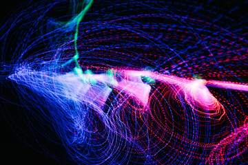 Abstract lightpainting movement design background