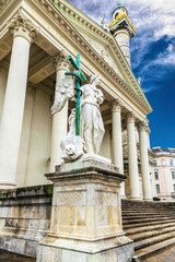 Karlskirche church at Karlsplatz square in Vienna, Austria
