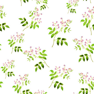 Spring flowers print. Seamless floral pattern. Plant design for fabric, cloth design, covers, manufacturing, wallpapers, print, gift wrap and scrapbooking Free Download Vector