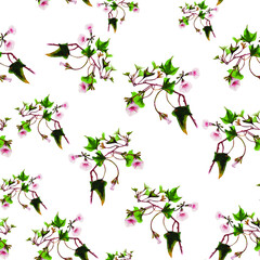 Spring flowers print. Seamless floral pattern. Plant design for fabric, cloth design, covers, manufacturing, wallpapers, print, gift wrap and scrapbooking Free Download Vector