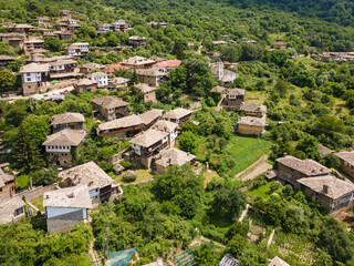 Aerial view of Village of Kovachevitsa, Bulgaria