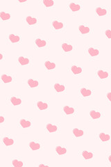 Pink love pattern. Baby Girl Party Decoration. Vector illustration