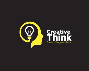 creative think logo designs for mental consulting logo