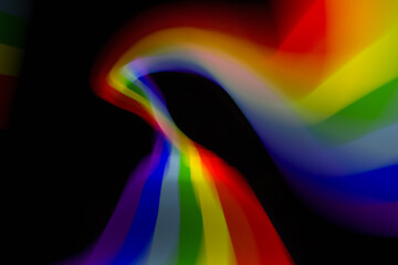 Abstract lgbt colors with blurred light.
Colored blurred light lines.