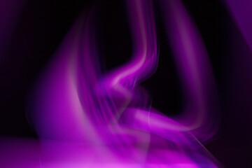 Abstraction of lines of colored blurred light.