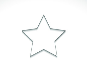 Star logo. Star lined icon, sign, symbol, Flat design, button, web. vector - illustration eps 10.