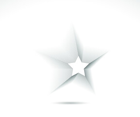 Star logo. Star lined icon, sign, symbol, Flat design, button, web. vector - illustration eps 10.