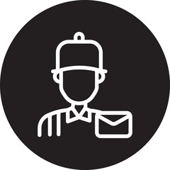 postman glyph icon
