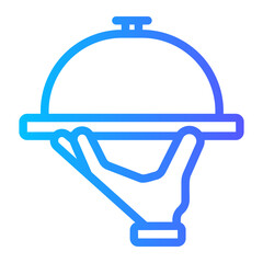 Food Serving gradient icon