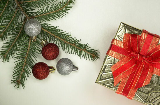 Christmas or New Year Present Composition