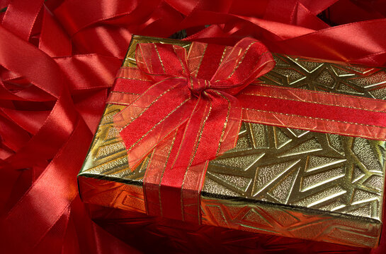 Christmas or New Year Present Composition