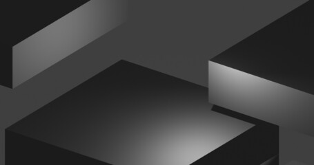 Render with a simple background with gray rectangles