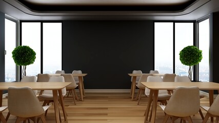 office pantry area 3d render interior design