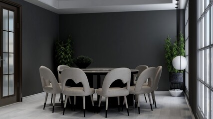 modern office meeting room for company logo mockup