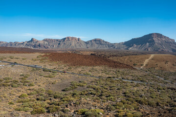 Beautiful scenery of Teide National Park - Santa Cruz de Tenerife, Canary Islands, Spain