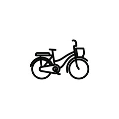 Bike, Bicycle Line Icon, Vector, Illustration, Logo Template. Suitable For Many Purposes.