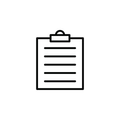 Notes, Notepad, Notebook, Memo Line Icon, Vector, Illustration, Logo Template. Suitable For Many Purposes.