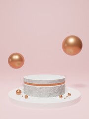 abstract geometric podium background branding product presentation 3d rendering