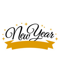 Fototapeta premium New Year SVG file