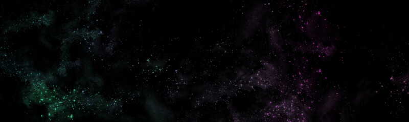 abstract space, colorful nebula, stars and sky