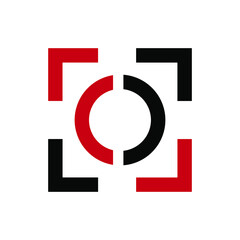 Square Circle Simple Modern Logo Vector and Stock Images