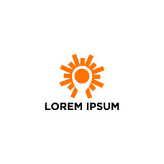 Summer Sun Vacation Simple Modern Logo Vector and Stock Images