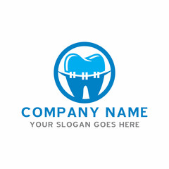 dental logo , dentistry logo vector