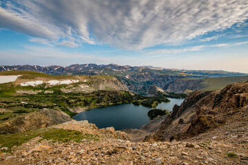 Twin Lakes in the Beartooth Mountains