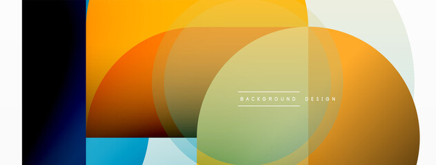 Fototapeta premium Geometrical minimal wallpaper. Geometric shapes. Vector illustration for wallpaper banner background or landing page