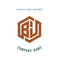 BJ lettering logo is simple, easy to understand and authoritative