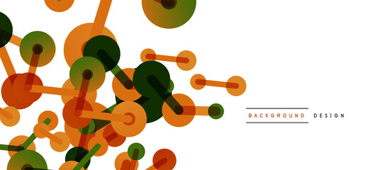 Network concept abstract background. Dots connection. Big data idea. Business template for wallpaper, banner, background or landing