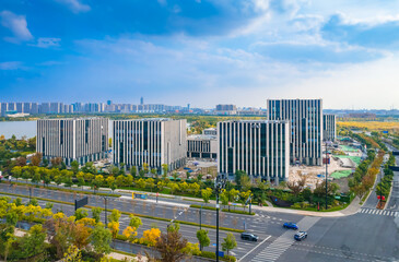 Fototapeta premium Environment of Zilang Science and Technology City, Nantong City, Jiangsu province