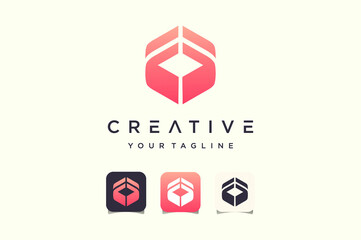 Initial letter FF logo icon vector design template