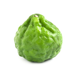 Fresh ripe bergamot fruit isolated on white
