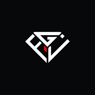 FGJ letter logo creative design. FGJ unique design